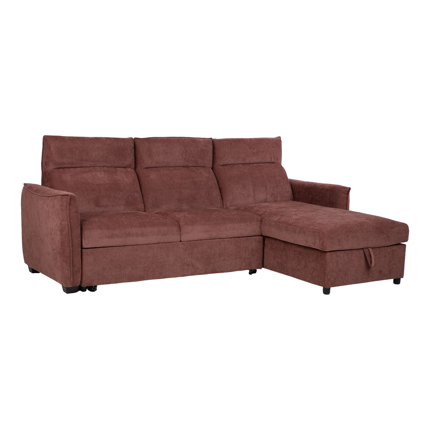 Nurgadiivanvoodi SCALA 244x155/88xH102cm, tumeroosa