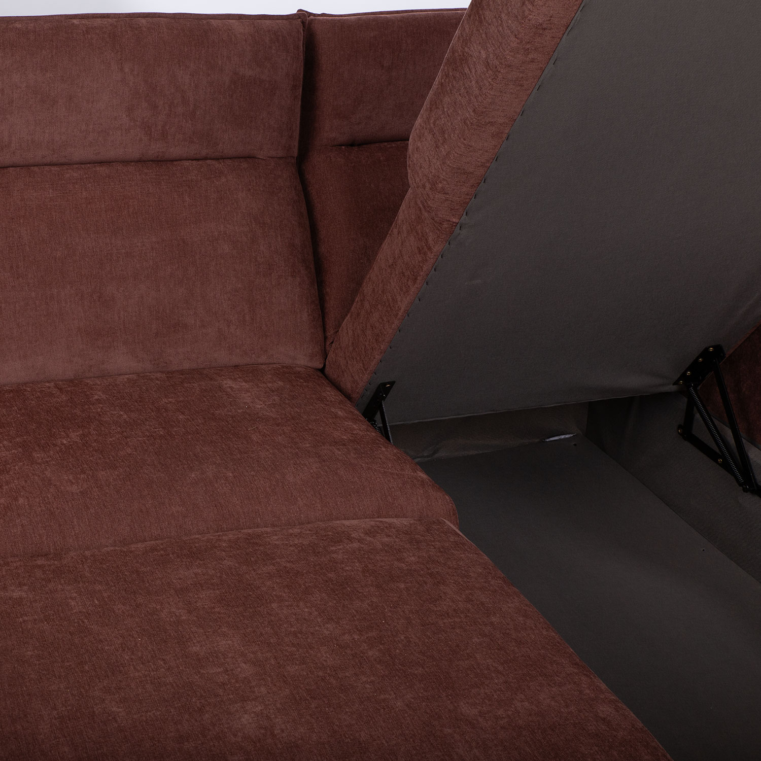 Nurgadiivanvoodi SCALA 244x155/88xH102cm, tumeroosa - Pilt 8