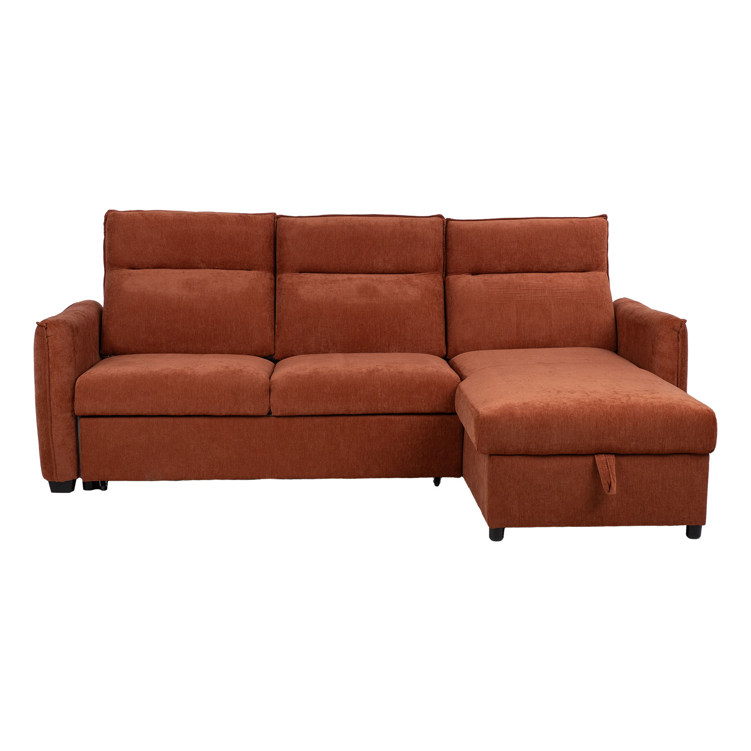 Nurgadiivanvoodi SCALA 244x155/88xH102cm, roostepruun - Pilt 4
