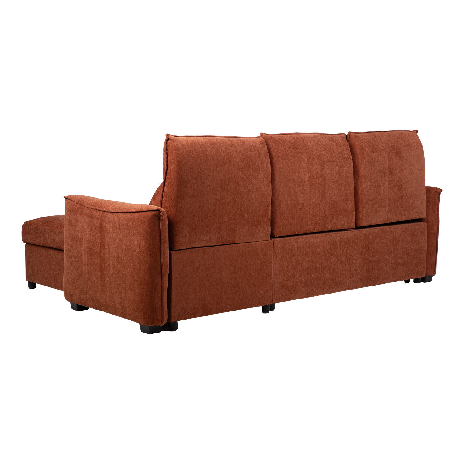 Nurgadiivanvoodi SCALA 244x155/88xH102cm, roostepruun - Pilt 6
