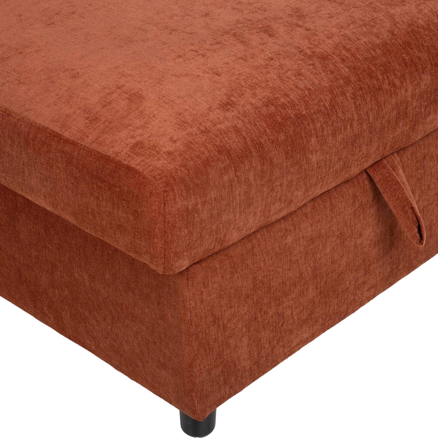 Nurgadiivanvoodi SCALA 244x155/88xH102cm, roostepruun - Pilt 10