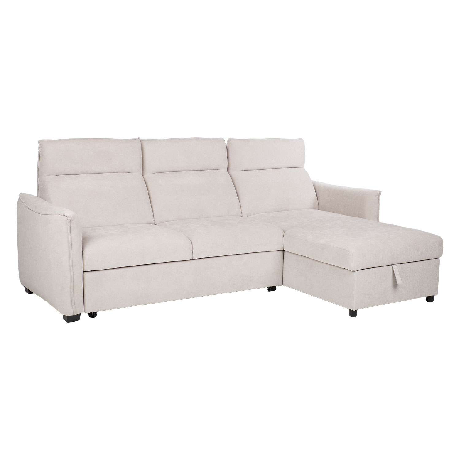 Nurgadiivanvoodi SCALA 244x155/88xH102cm, helehall