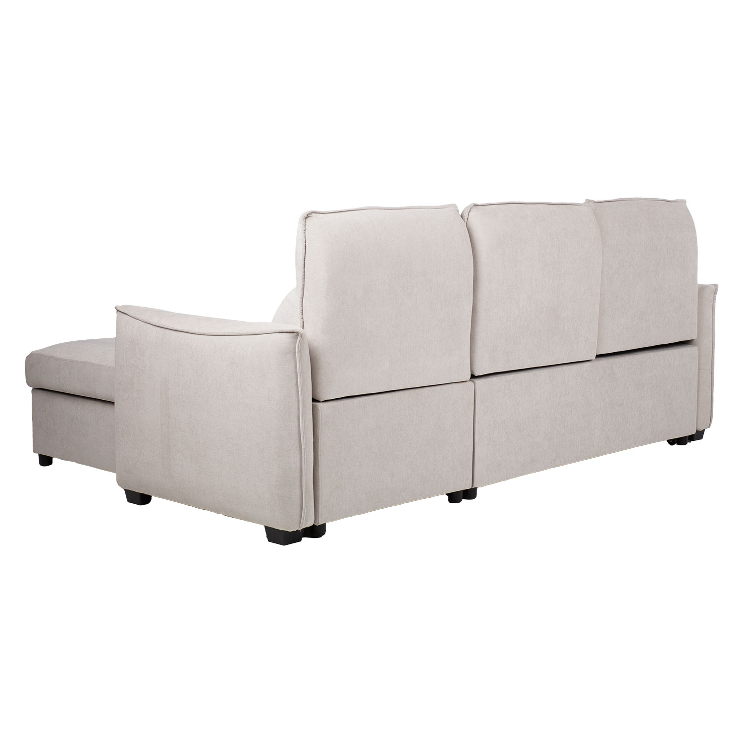 Nurgadiivanvoodi SCALA 244x155/88xH102cm, helehall - Pilt 4
