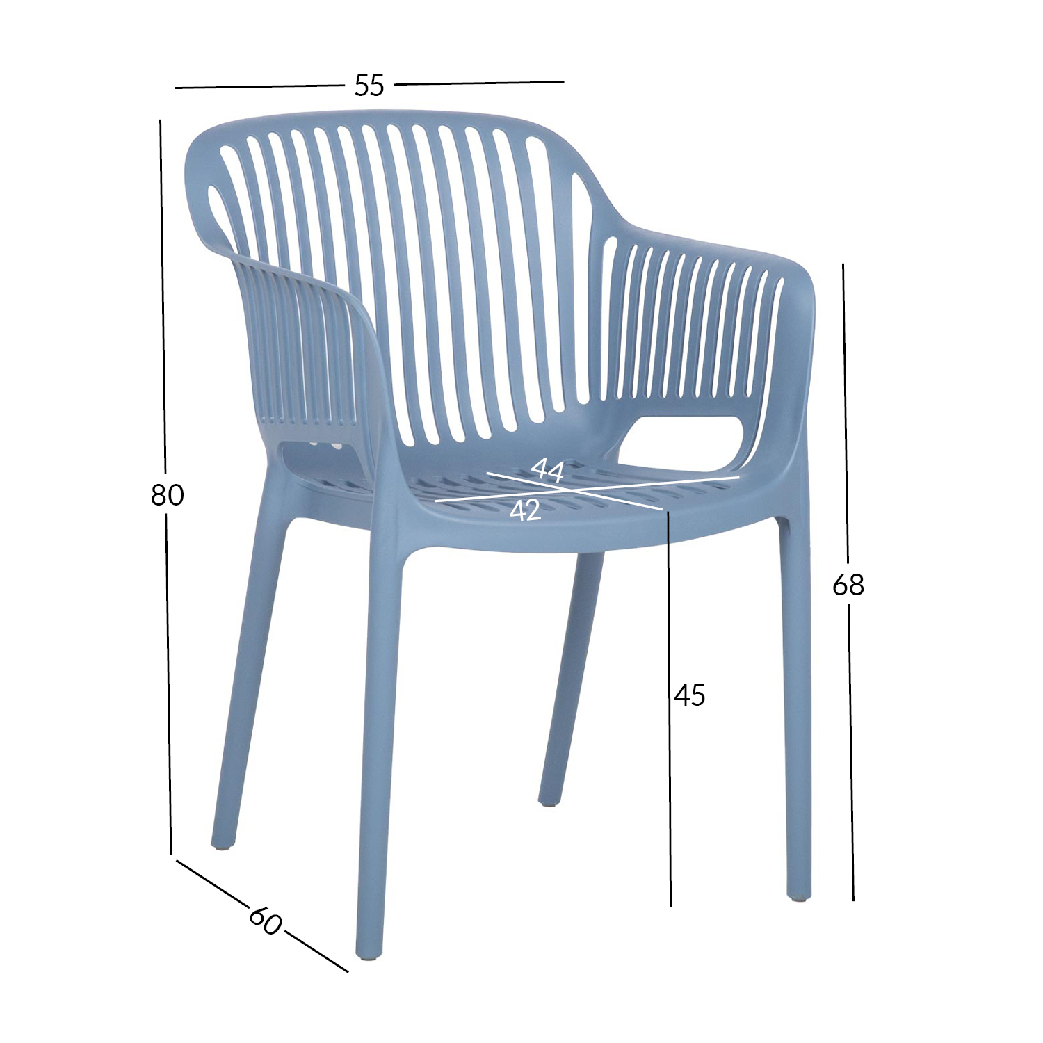 Tool POPPY 55x60xH80cm, sinine plastik - Pilt 7