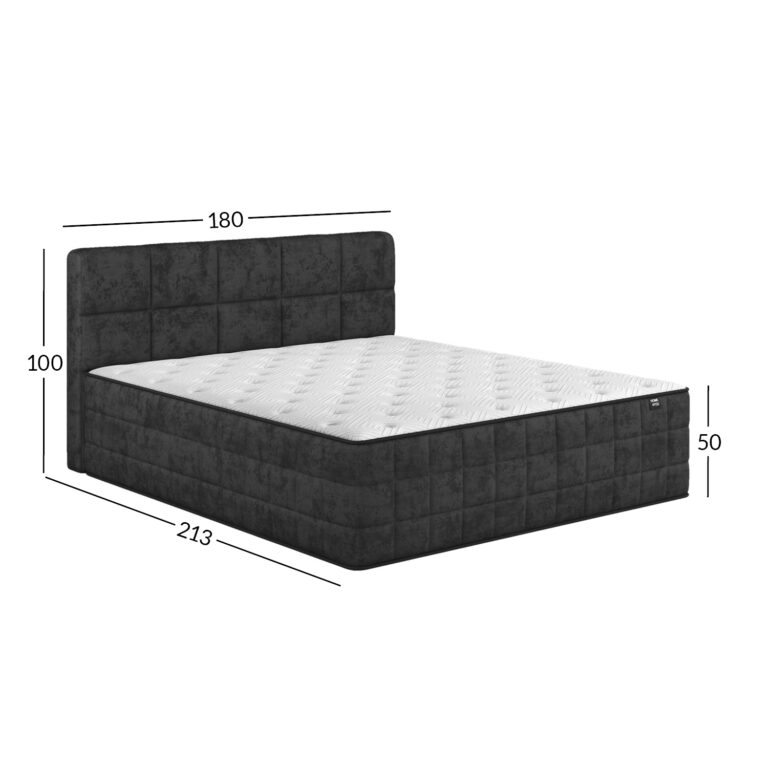Kontinentaalvoodi EVENING ZONE 180x200cm, tumehall - Pilt 6