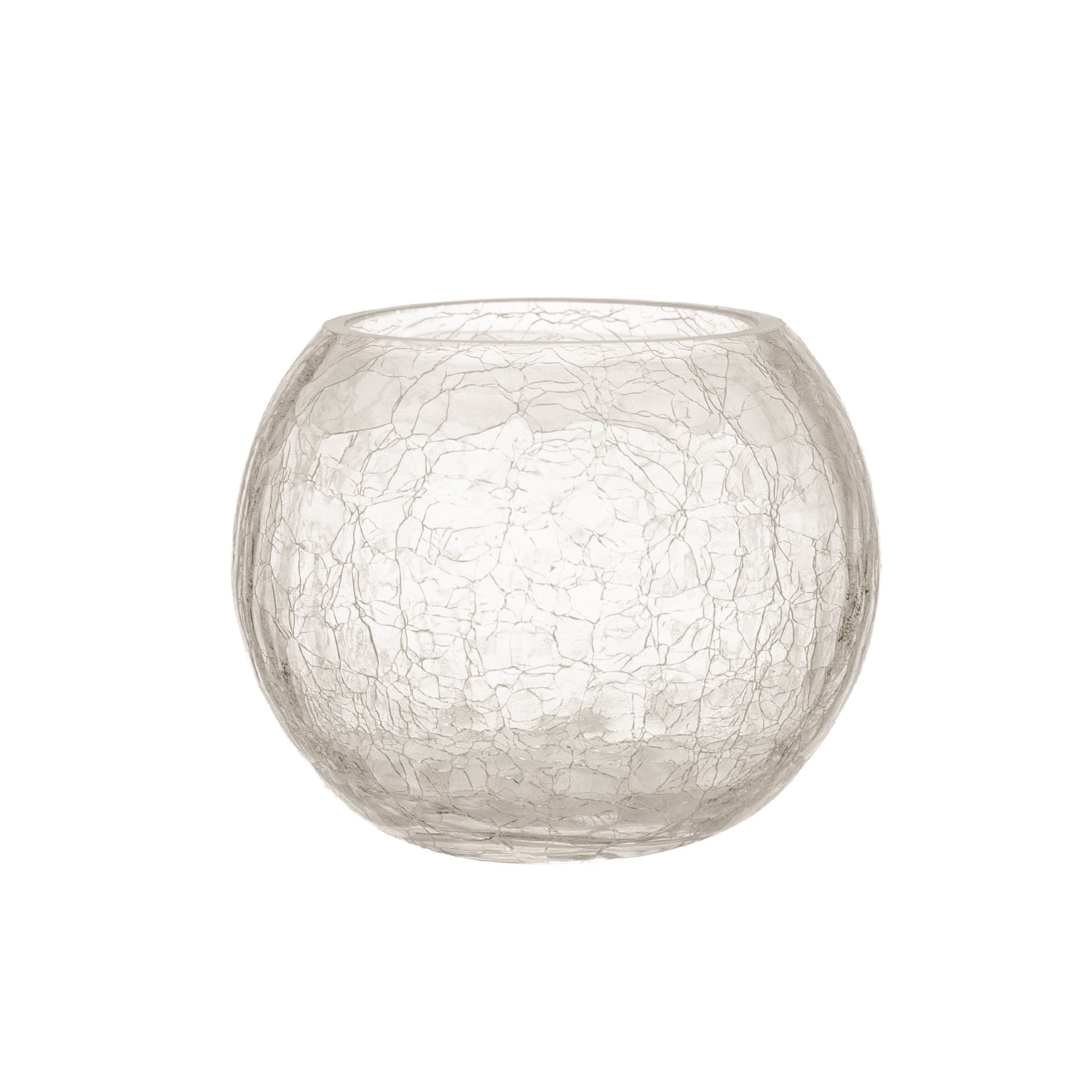 Küünlahoidja/vaas CRACK D10xH8,5cm klaas