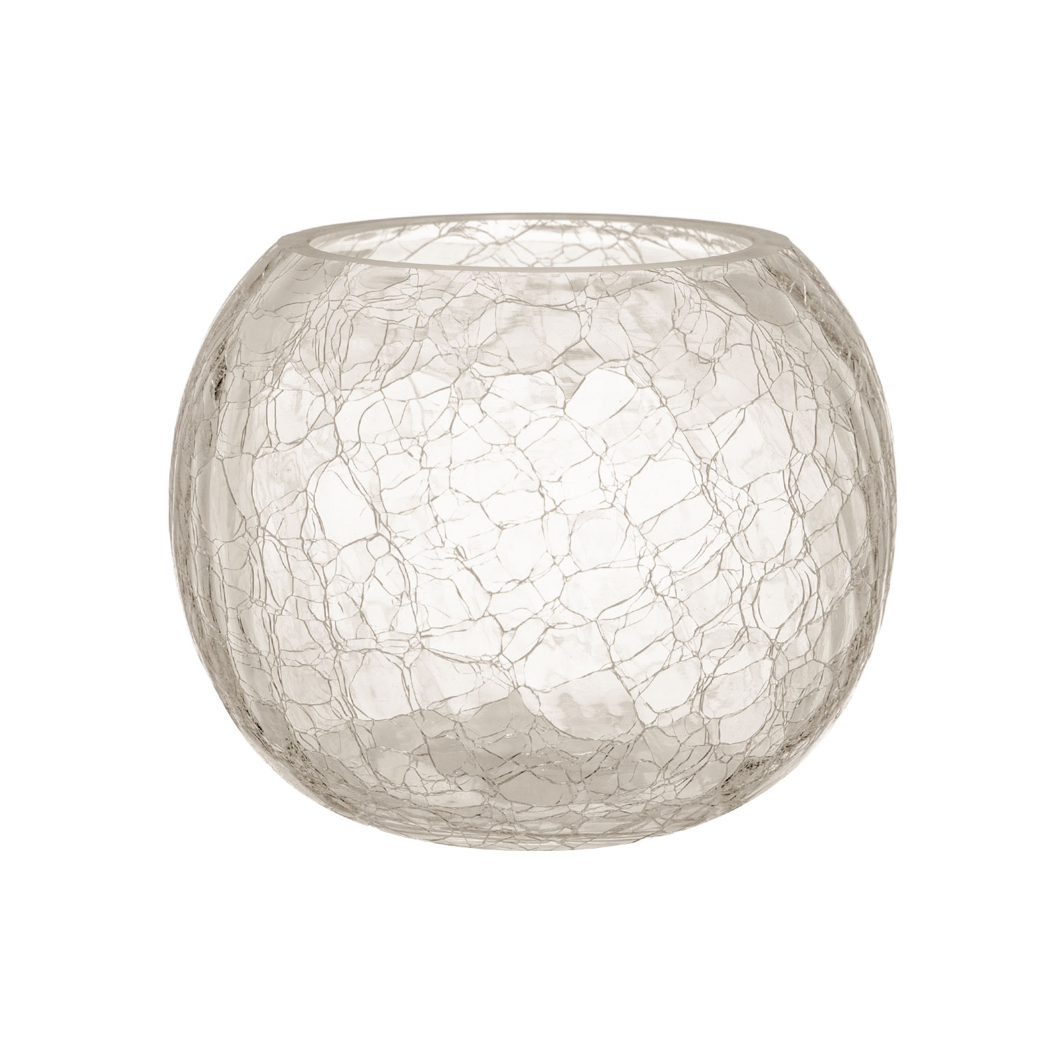 Küünlahoidja/vaas CRACK D15xH12,5cm klaas
