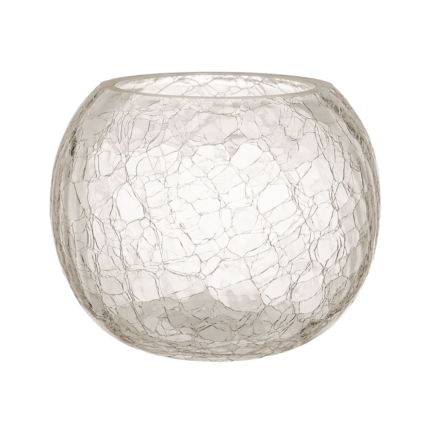 Küünlahoidja/vaas CRACK D20xH15,5cm klaas