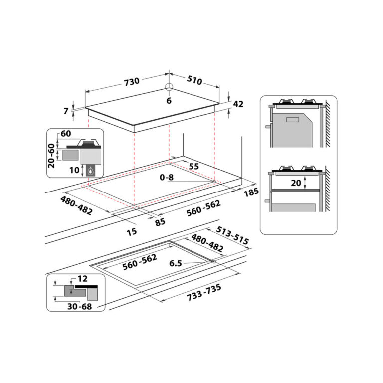 Gaasiplaat Whirpool AKWL728NB - Pilt 6