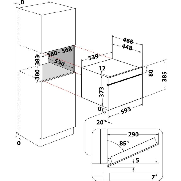 Integreeritav mikrolaineahi Whirlpool AMW6440FB, must - Pilt 5