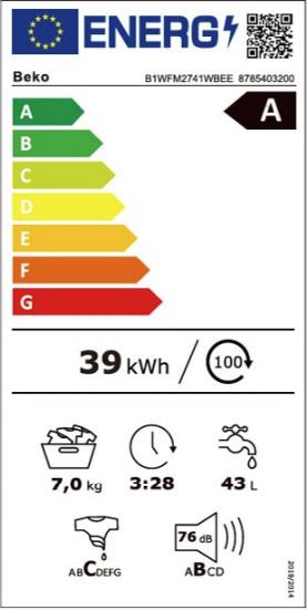 Pesumasin Beko B1WFM2741WBEE - Pilt 6