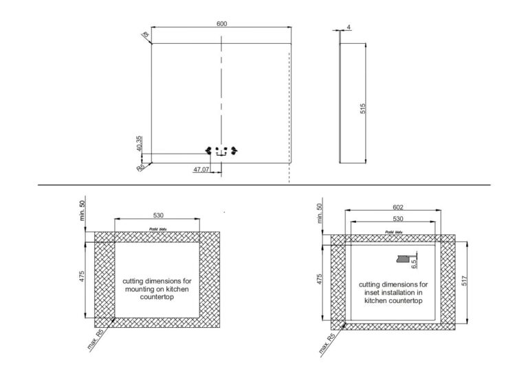Induktsioonplaat Greentek GIE60BSL matt must SmartLink - Pilt 3