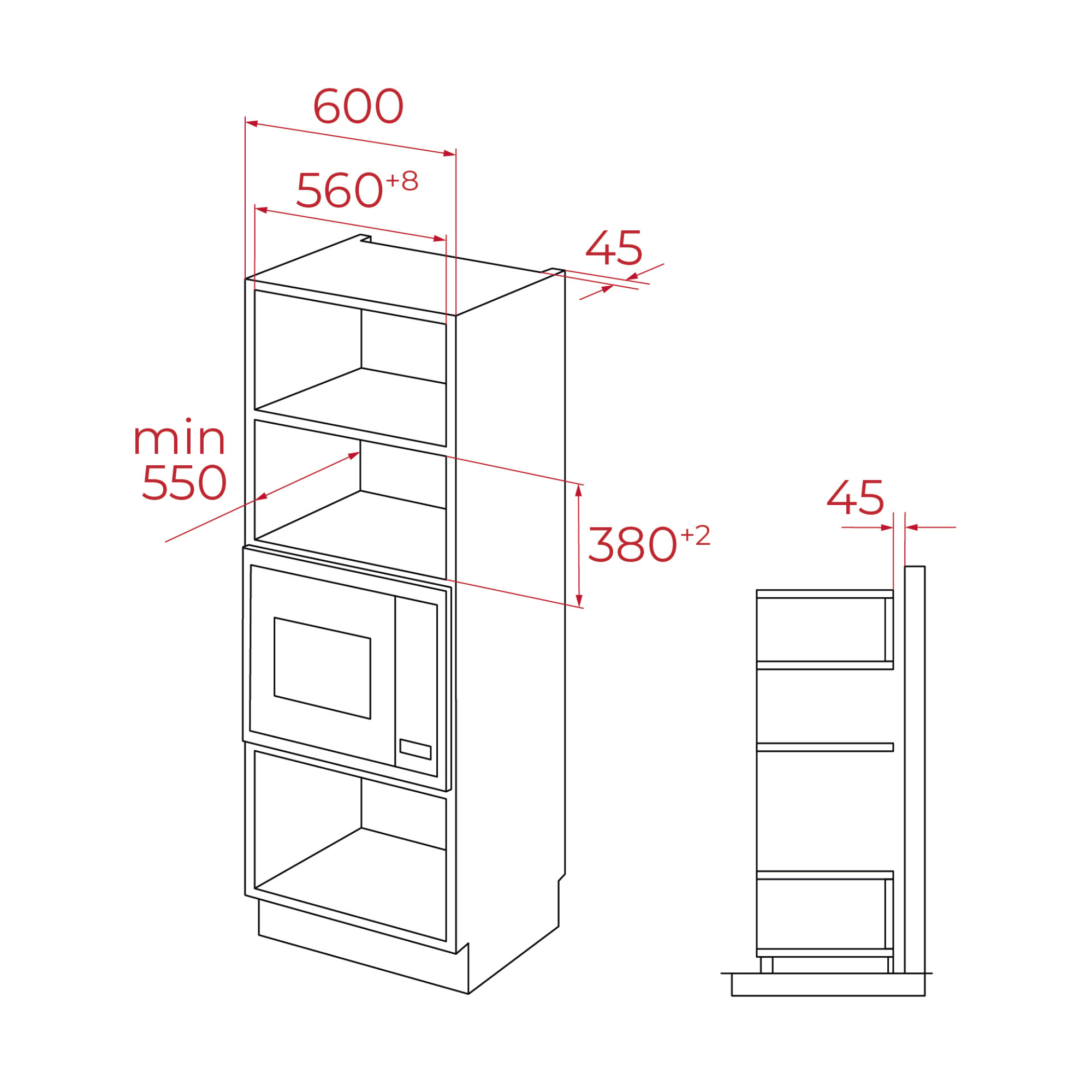 Integreeritav mikrolaineahi Teka MLEG 820 FI FBK must - Pilt 5