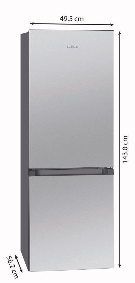 Külmik Bomann KG322.1iX, inox - Pilt 4