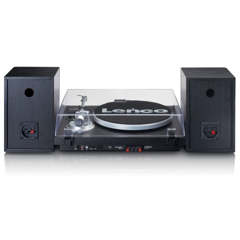 Hi-Fi vinüülplaadimängija väliste kõlaritega Lenco LS500BK must - Pilt 2