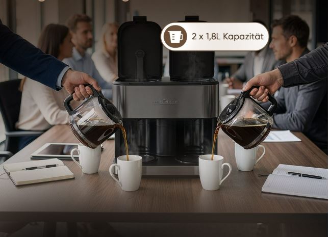Kohvimasin kahe kannuga ProfiCook PCKAD1308DIX - Pilt 2