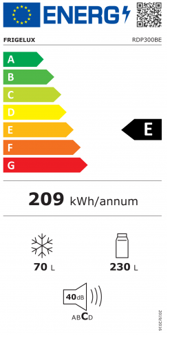 Külmik Frigelux RDP300BE valge - Pilt 3
