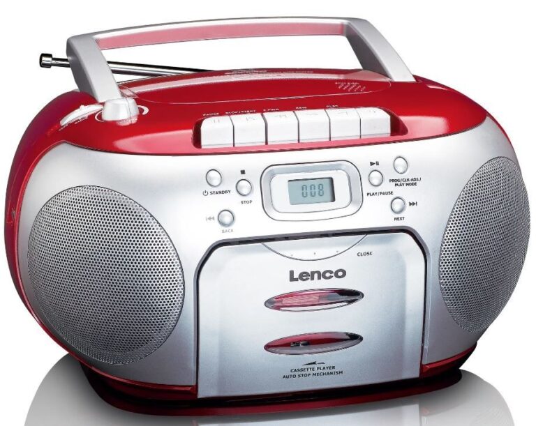 CD-raadio kassetimängijaga Lenco SCD420RD, punane - Pilt 2
