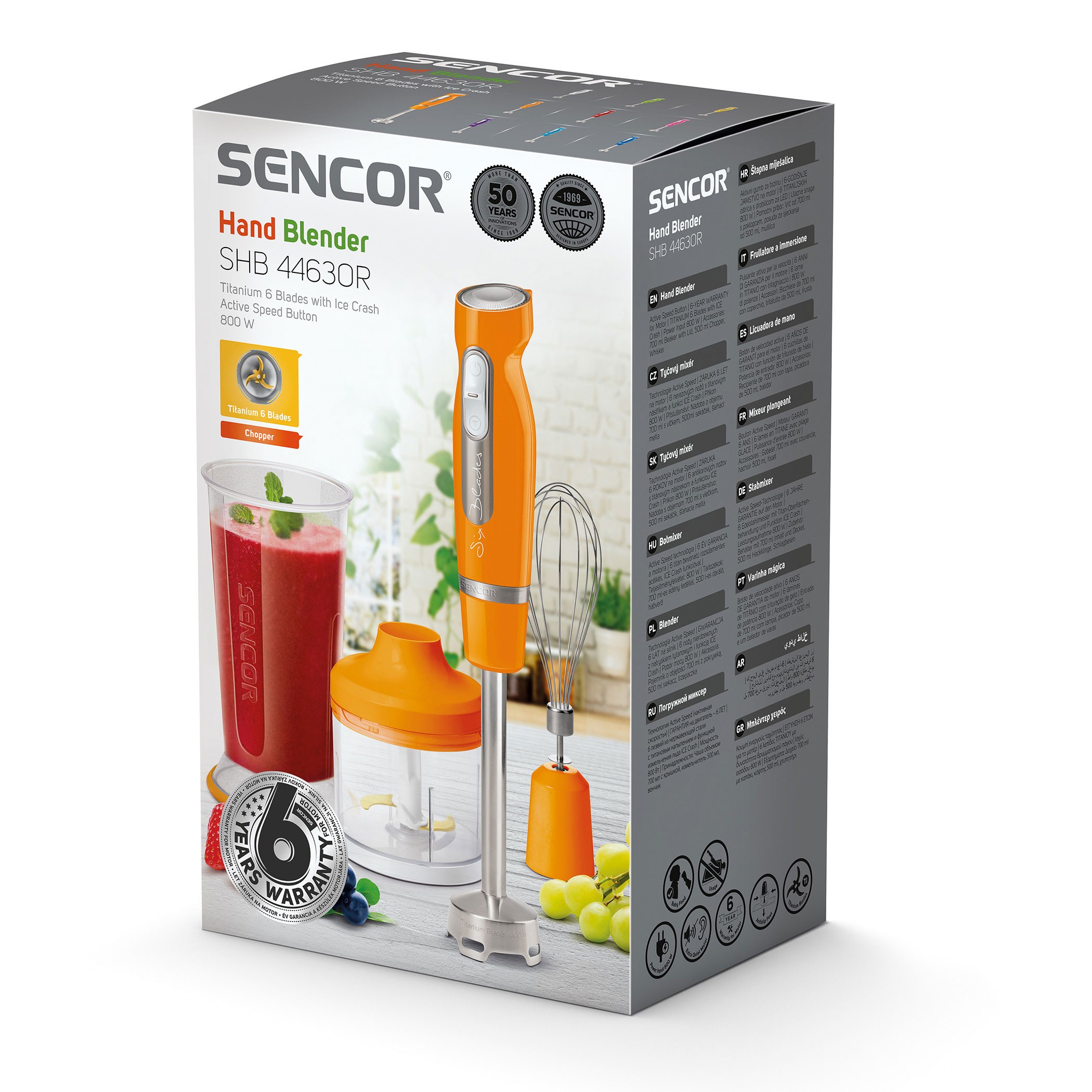 Saumikser Sencor SHB4463OREUE3, oranz