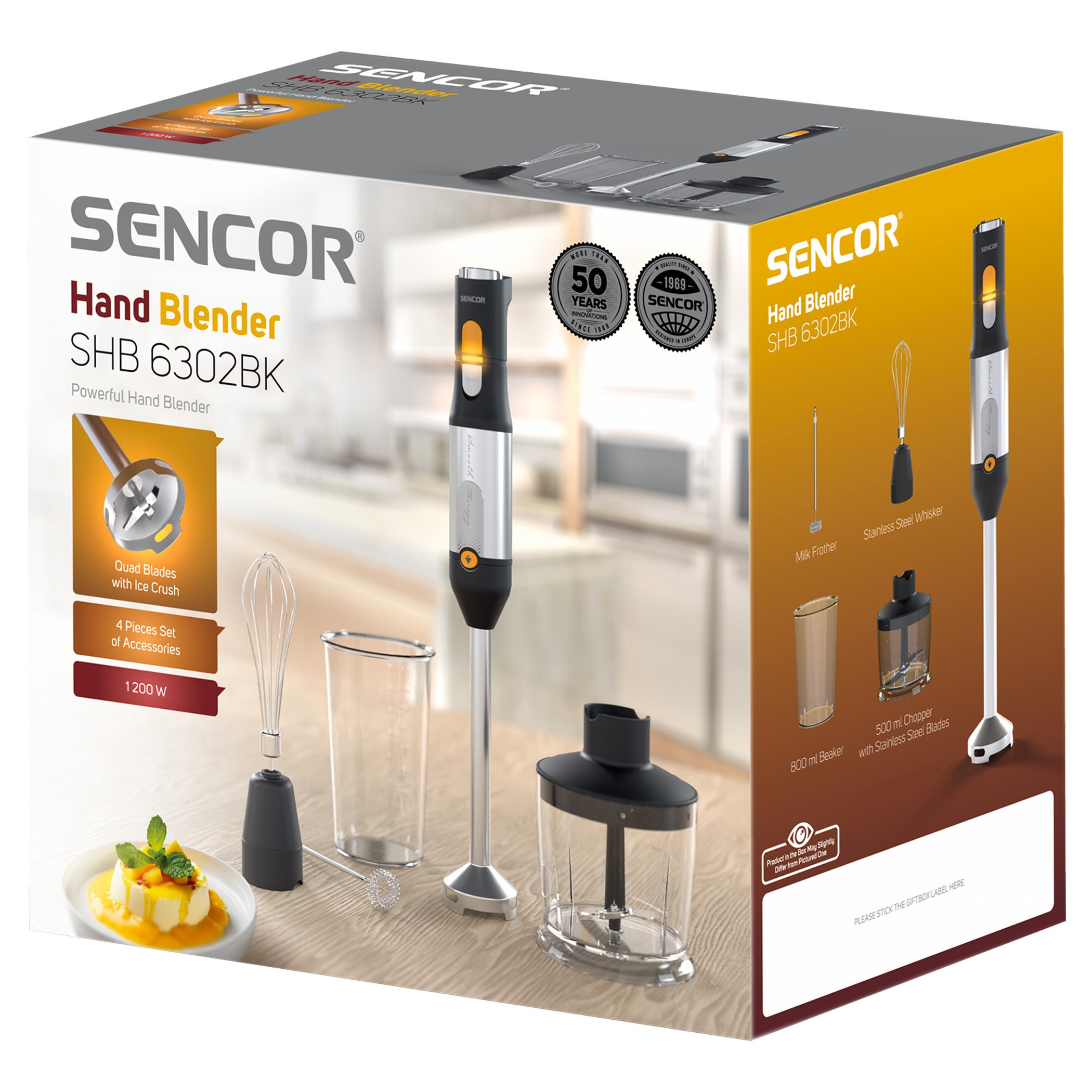 Saumikser tarvikutega Sencor SHB6302BK, must - Pilt 2