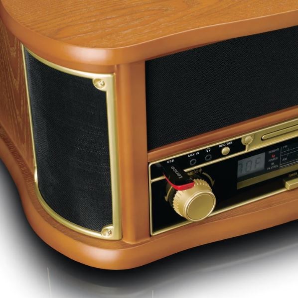 Retro-muusikakeskus vinüülplaadi- ja kassetimängijaga Lenco TCD2551WD - Pilt 6