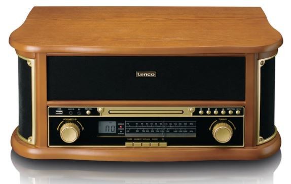 Retro-muusikakeskus vinüülplaadi- ja kassetimängijaga Lenco TCD2551WD - Pilt 2
