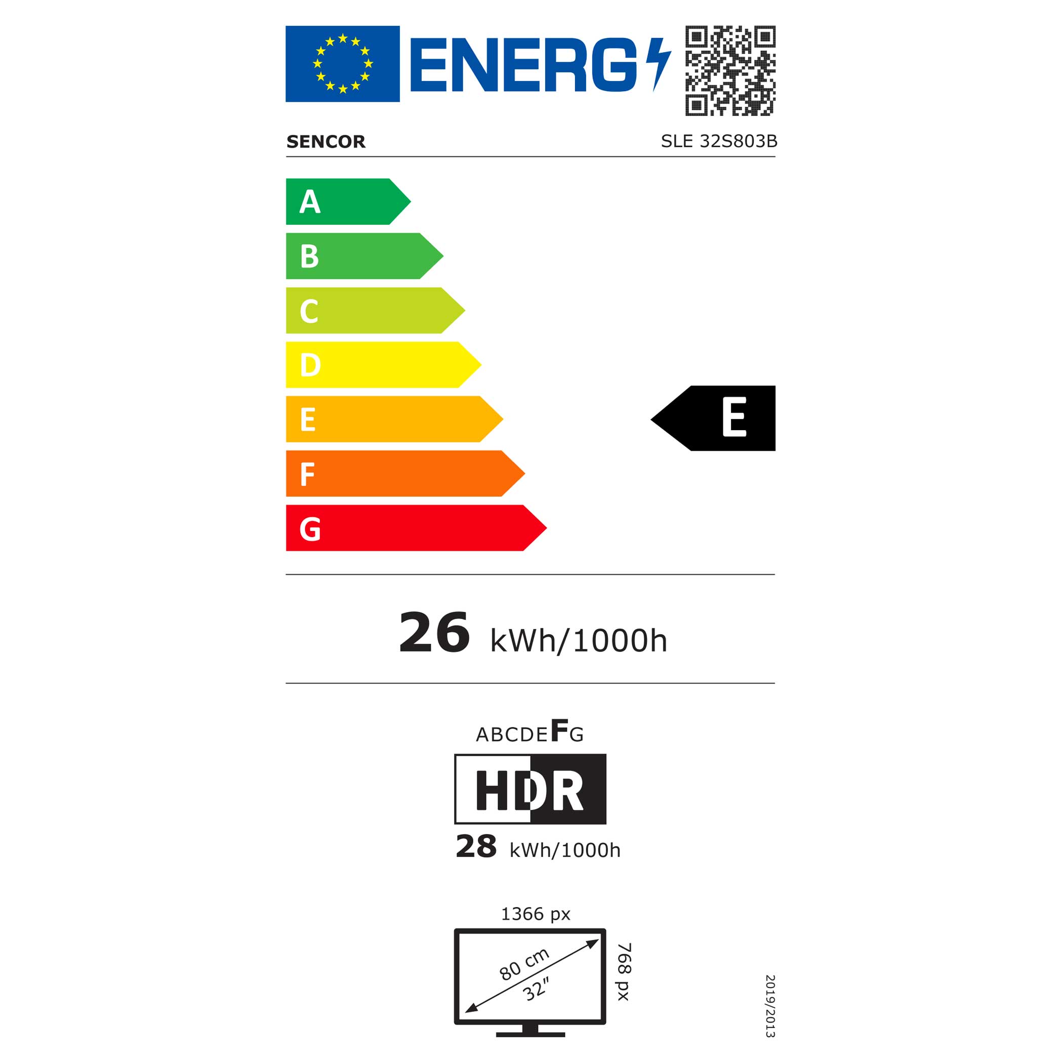 LED-teler 32" Sencor SLE32S803B - Pilt 6