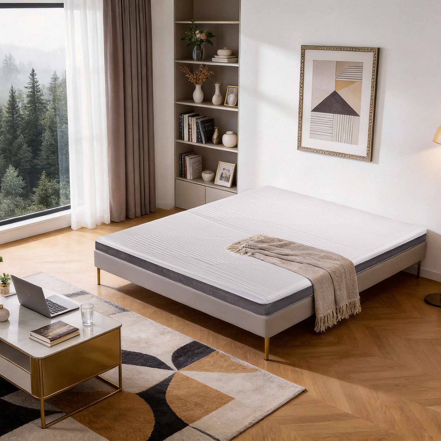 Kattemadrats HARMONY FULL MEMORY 160x200xH8cm, rullpakendis - Pilt 8