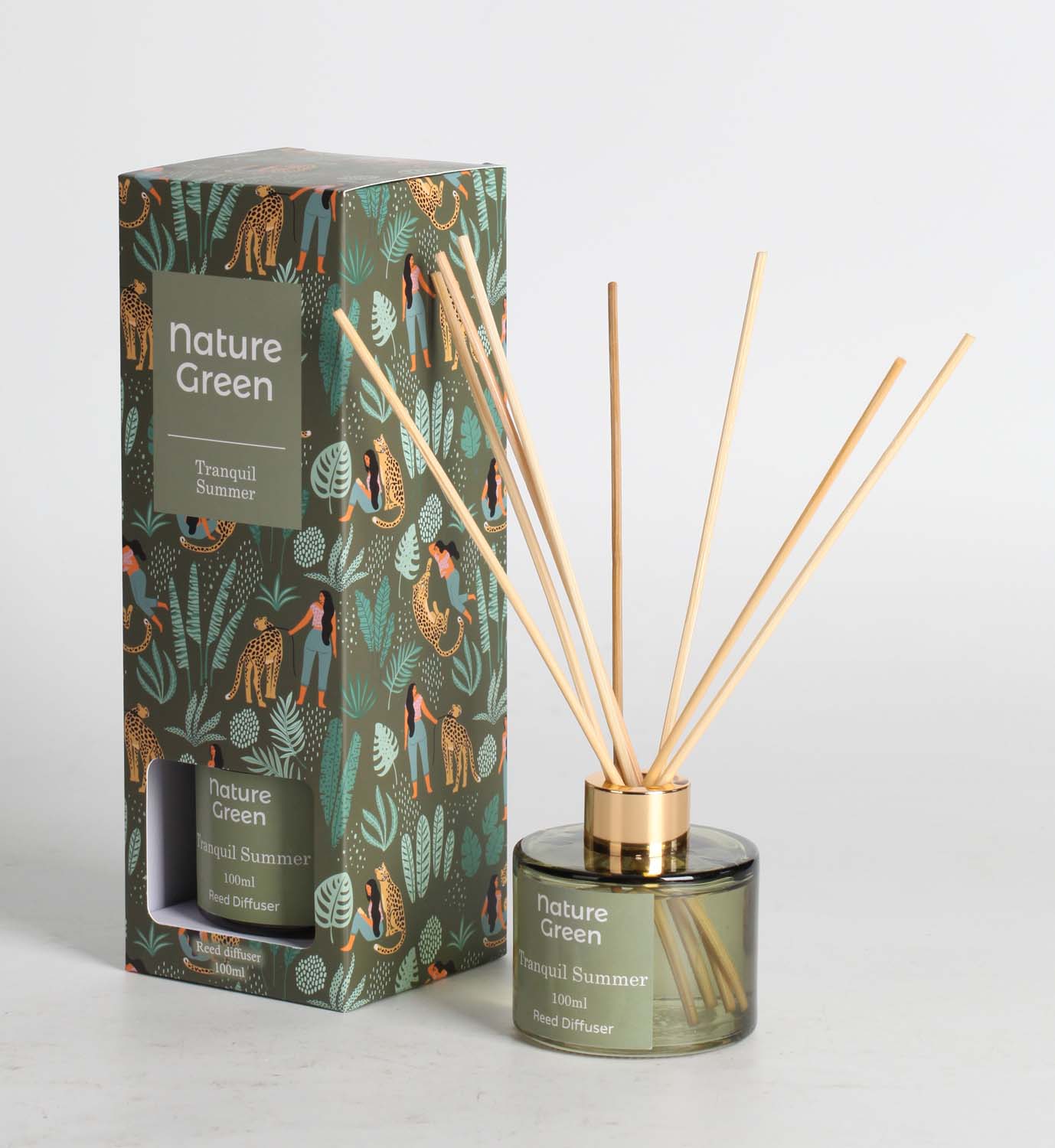 Kodulõhnastaja NATURE GREEN 100ml, Tranquil Summer