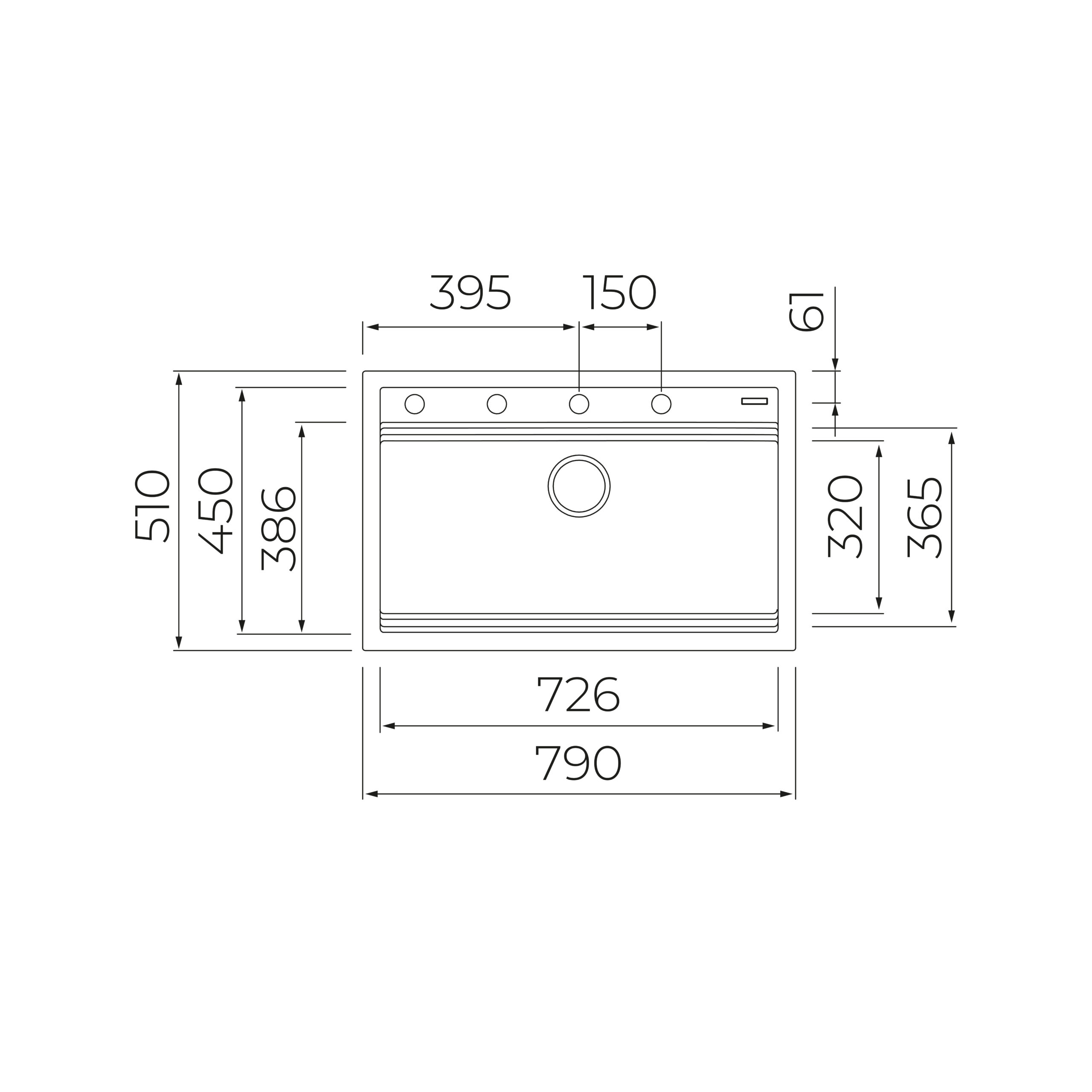 Valamu Teka Nova 80 WS-TG 1B must - Pilt 9