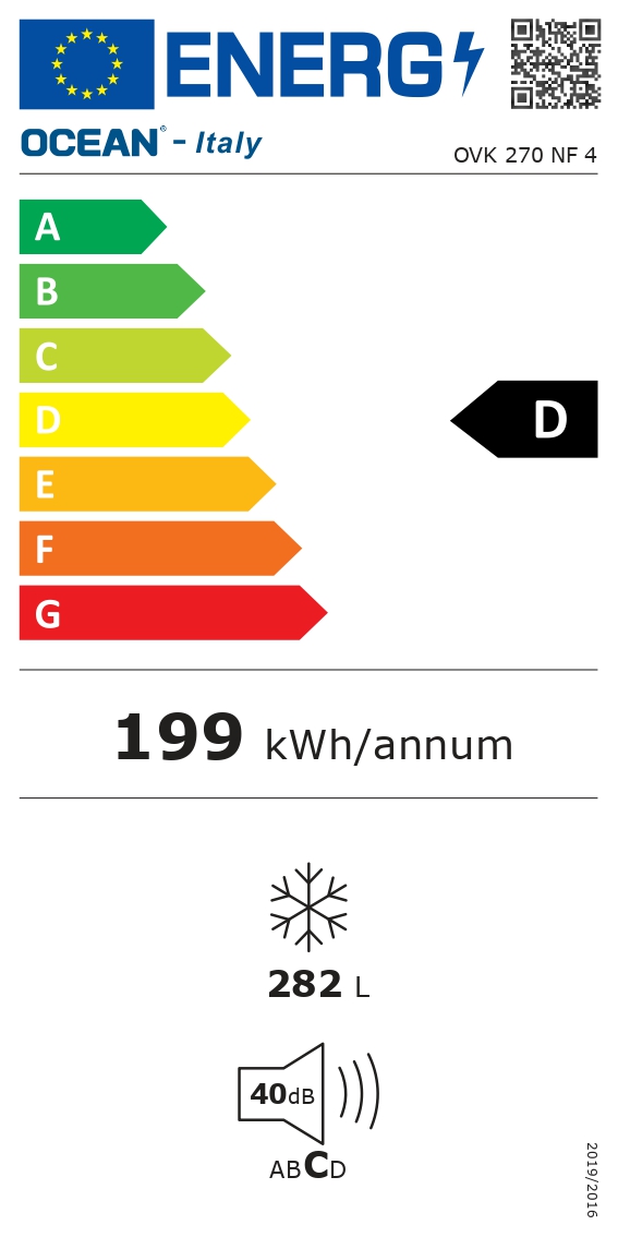 Sügavkülmik No-frost Ocean OVK270NF3 - Pilt 5