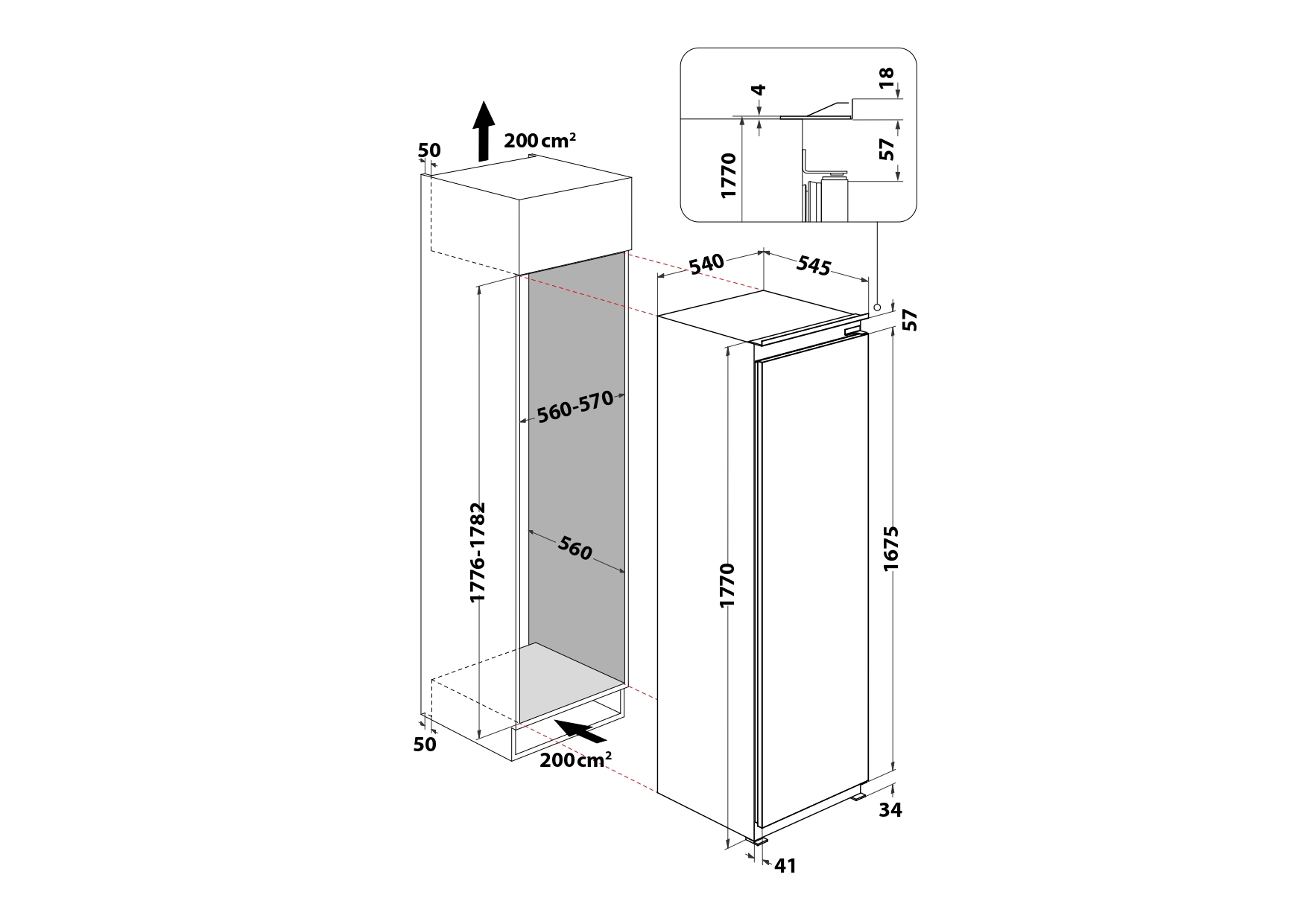 Integreeritav jahekülmik Whirlpool WHSD18A013D1 - Pilt 7