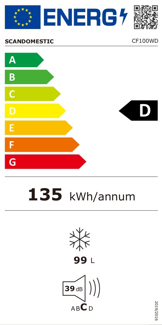 Sügavkülmkirst Scandomestic CF100WD - Pilt 3
