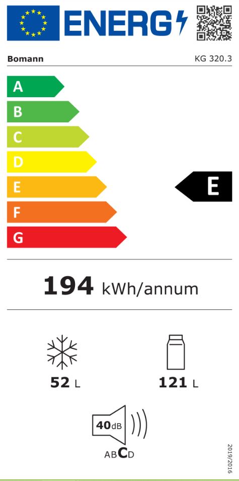Külmik Bomann KG320.3DIX dark inox - Pilt 7