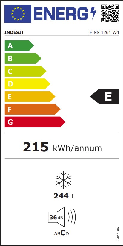 Sügavkülmik Indesit FINS1261W4 - Pilt 6