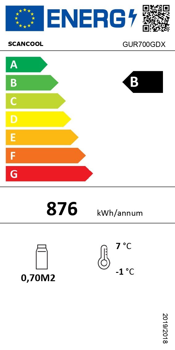 Vitriinkülmik Scandomestic GUR700GDX - Pilt 4