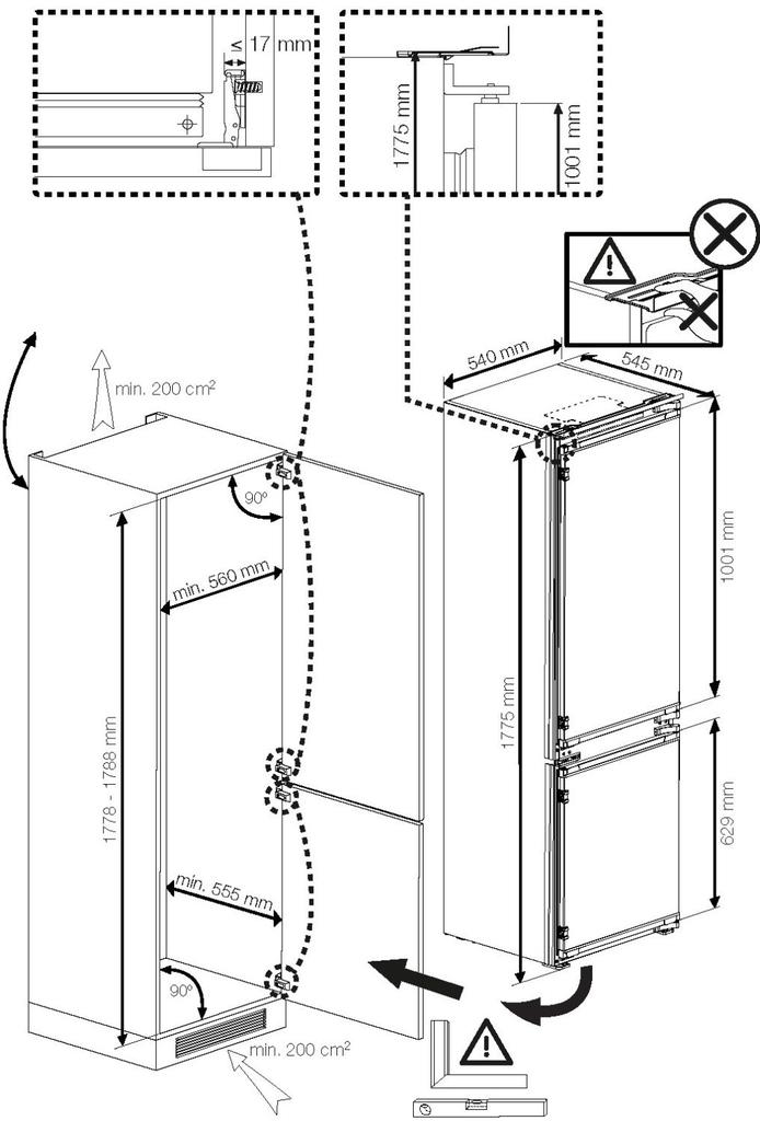 Integreeritav külmik Beko BCNA254E43SN - Pilt 4