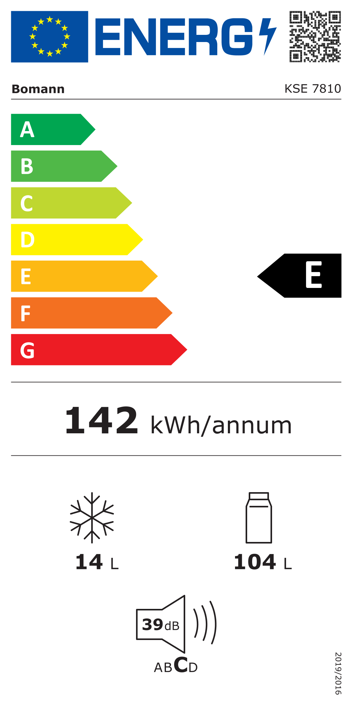 Integreeritav külmik Bomann KSE7810 - Pilt 3