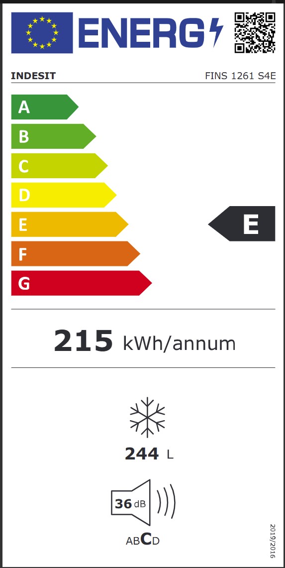 Sügavkülmik Indesit FINS1261S4E - Pilt 6