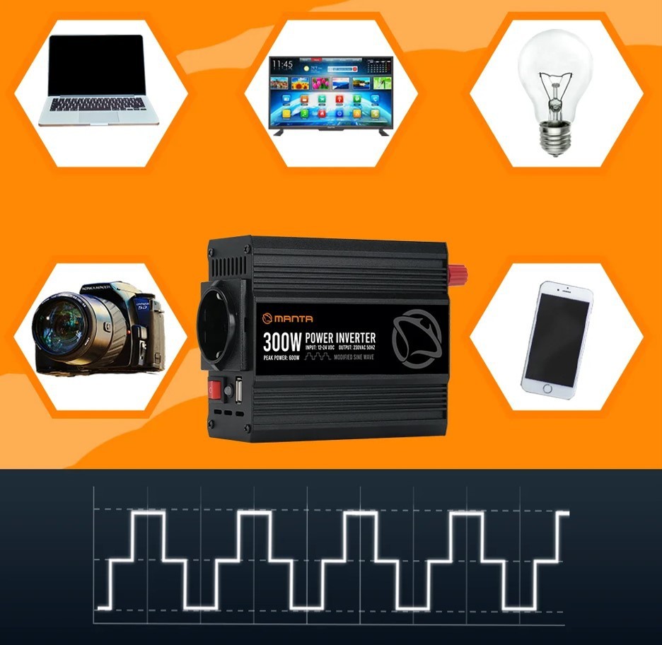 Vooluinverter 300 W Manta MPI300M