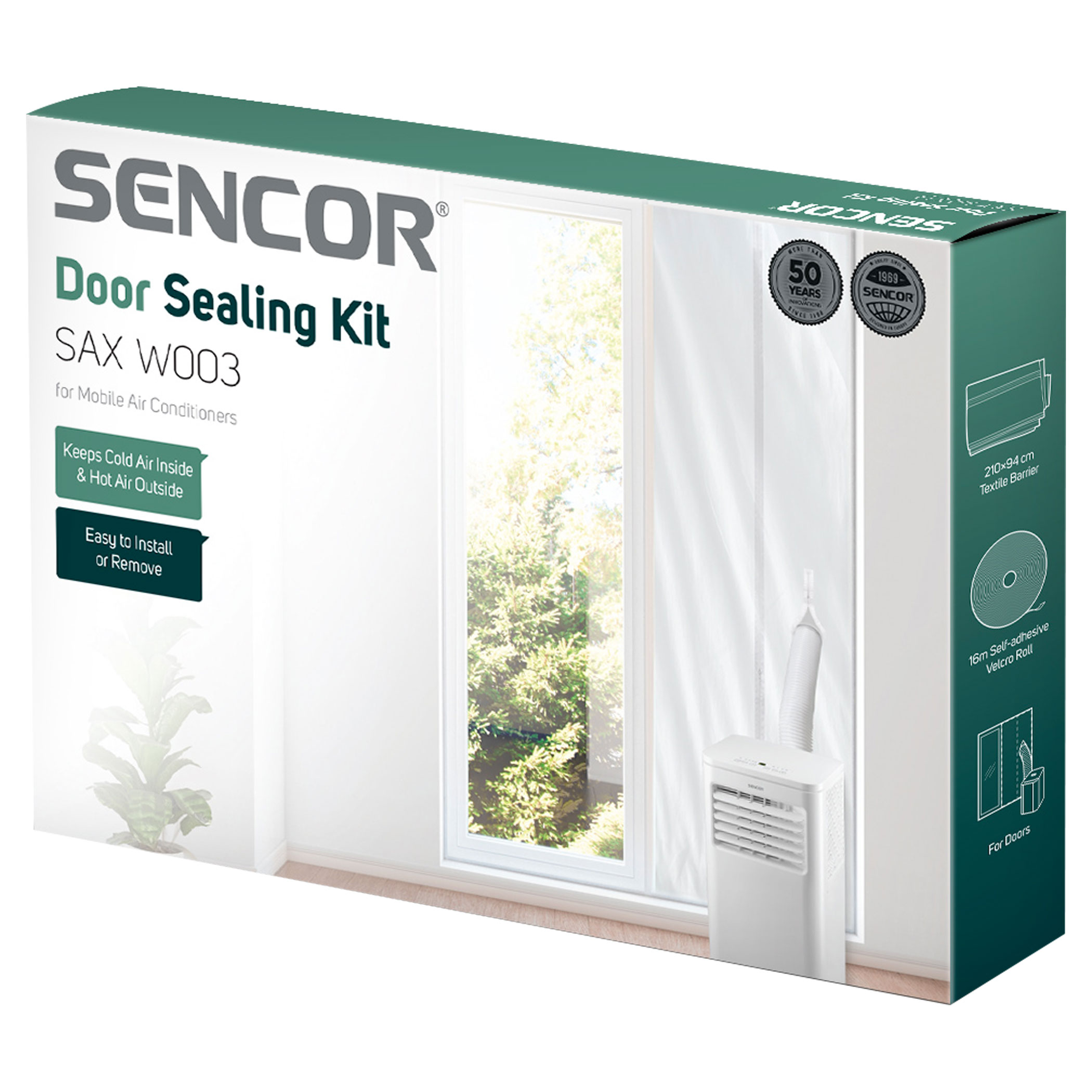 Konditsioneeri paigalduskomplekt uksele Sencor SAXW003