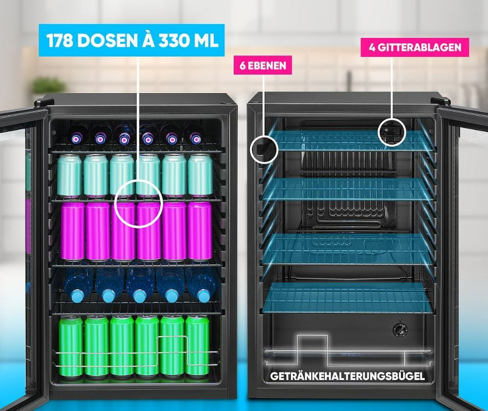 Klaasuksega külmik Bomann KSG7290 - Pilt 3