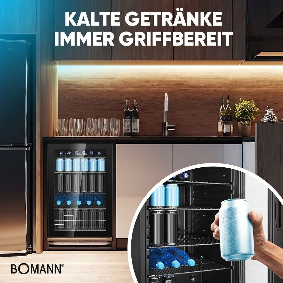 Klaasuksega külmik Bomann KSG7290 - Pilt 6