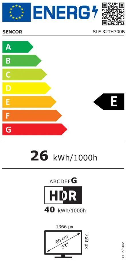 LED-teler 32" Sencor SLE32TH700B - Pilt 8