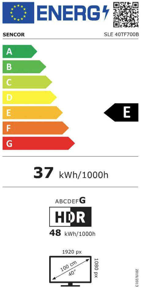 LED-teler 40" Sencor SLE40TF700B - Pilt 7