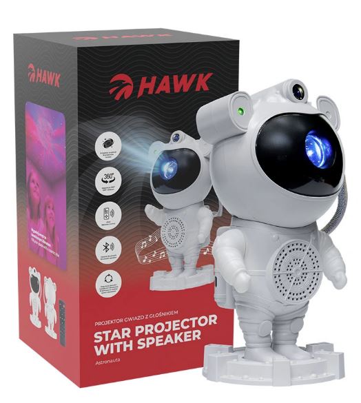 Tähistaeva projektor Hawk Astronaut HWSTAR01