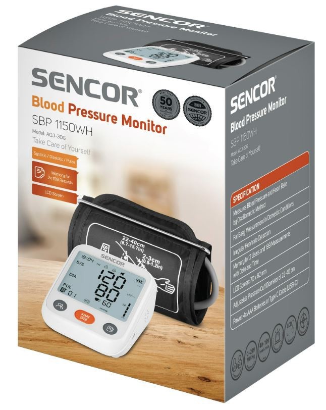 Vererõhumõõtja Sencor SBP1150WH - Pilt 6